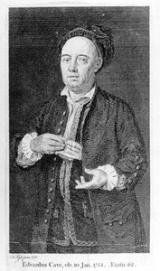 Edward Cave, impreso en 1754 de Francis Kyte